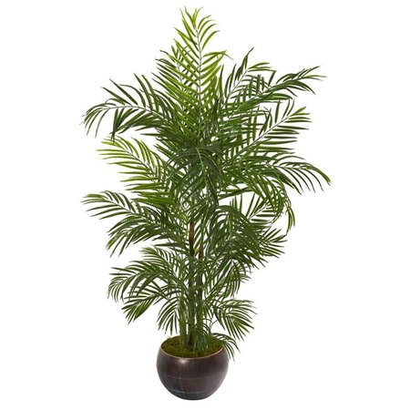 NEARLY NATURALS 66 in. Areca Palm Artificial Tree in Planter 9795